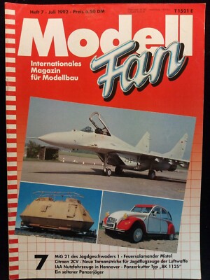 Modell Fan Model Magazine Germany German Text Heft 7 Juli July 1992