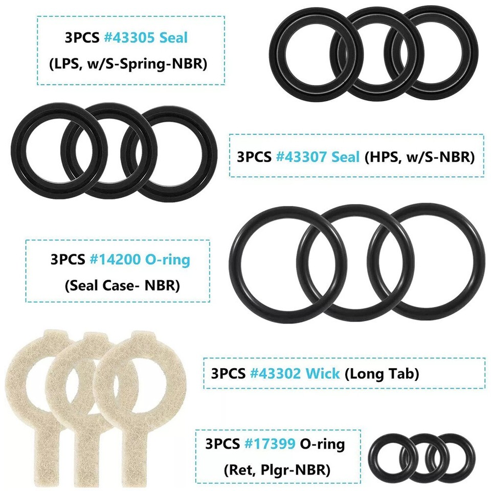 30623 Seals Rebuild Kit for Cat Pump Pressure Washer Model 30 31 34 310