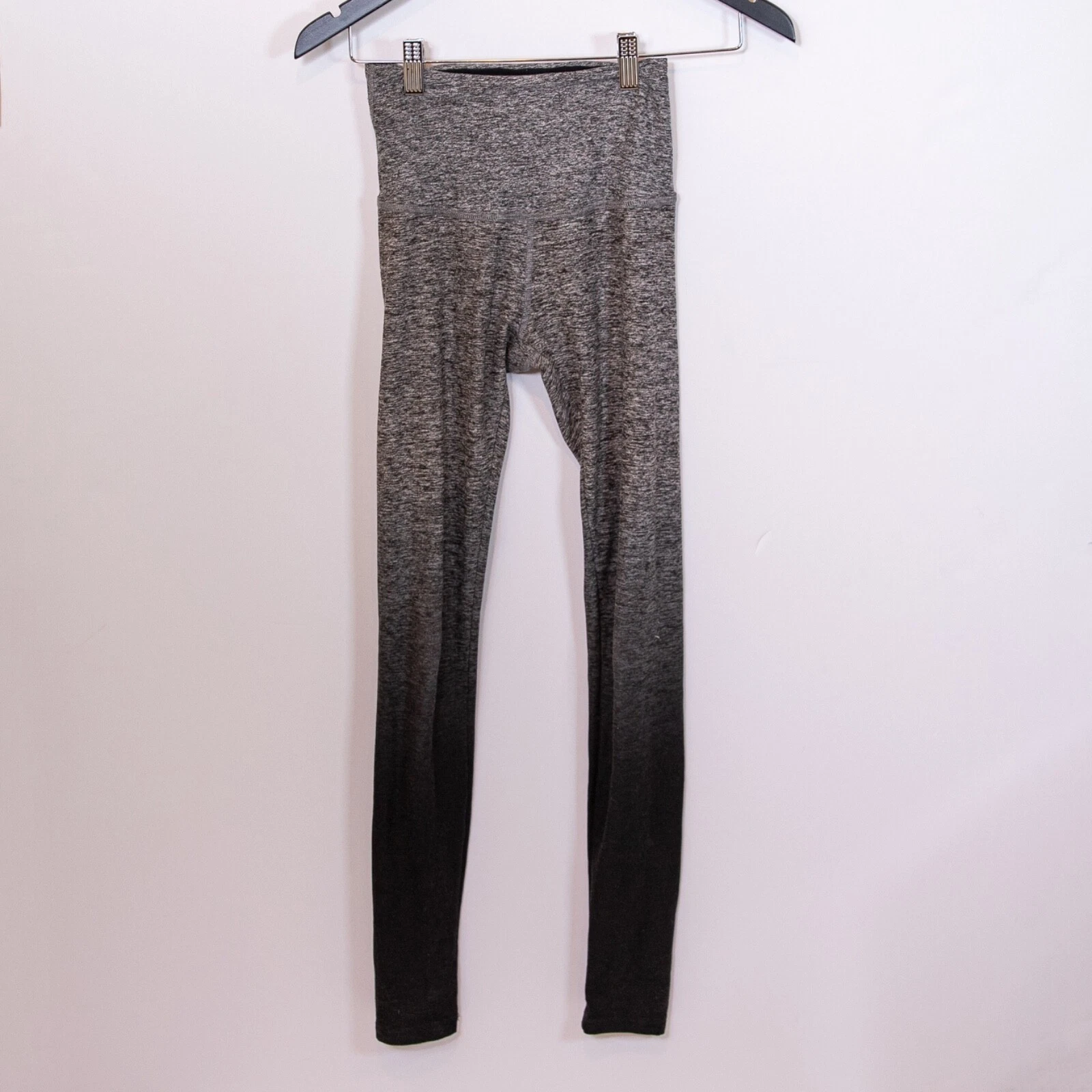 beyond-yoga spacedye black ombre high rise athletic leggings