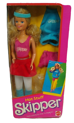 1984 Hot Stuff Skipper Barbie 7927 Mattel NRFM box has damage | eBay