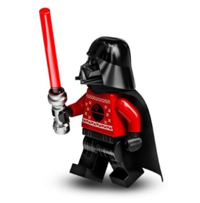 LEGO STAR WARS DARTH VADER UGLY SWEATER MINIFIG festive advent
