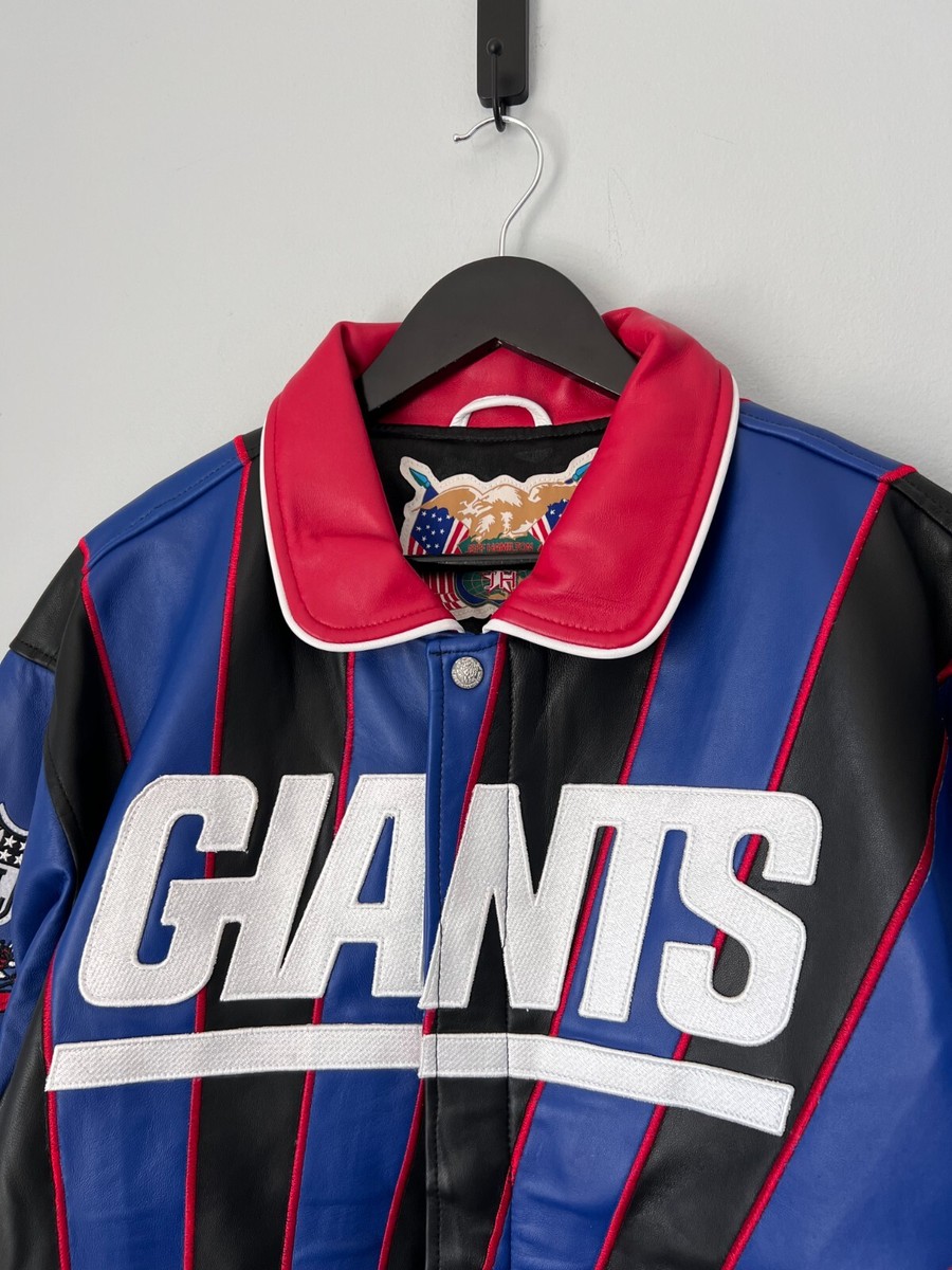Kith x Jeff Hamilton New York Giants Leather Varsity Jacket - Size