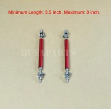 Red Splitter Rod Strut Tie Bar Support Rods for Bumper Lip Diffuser Air Dam