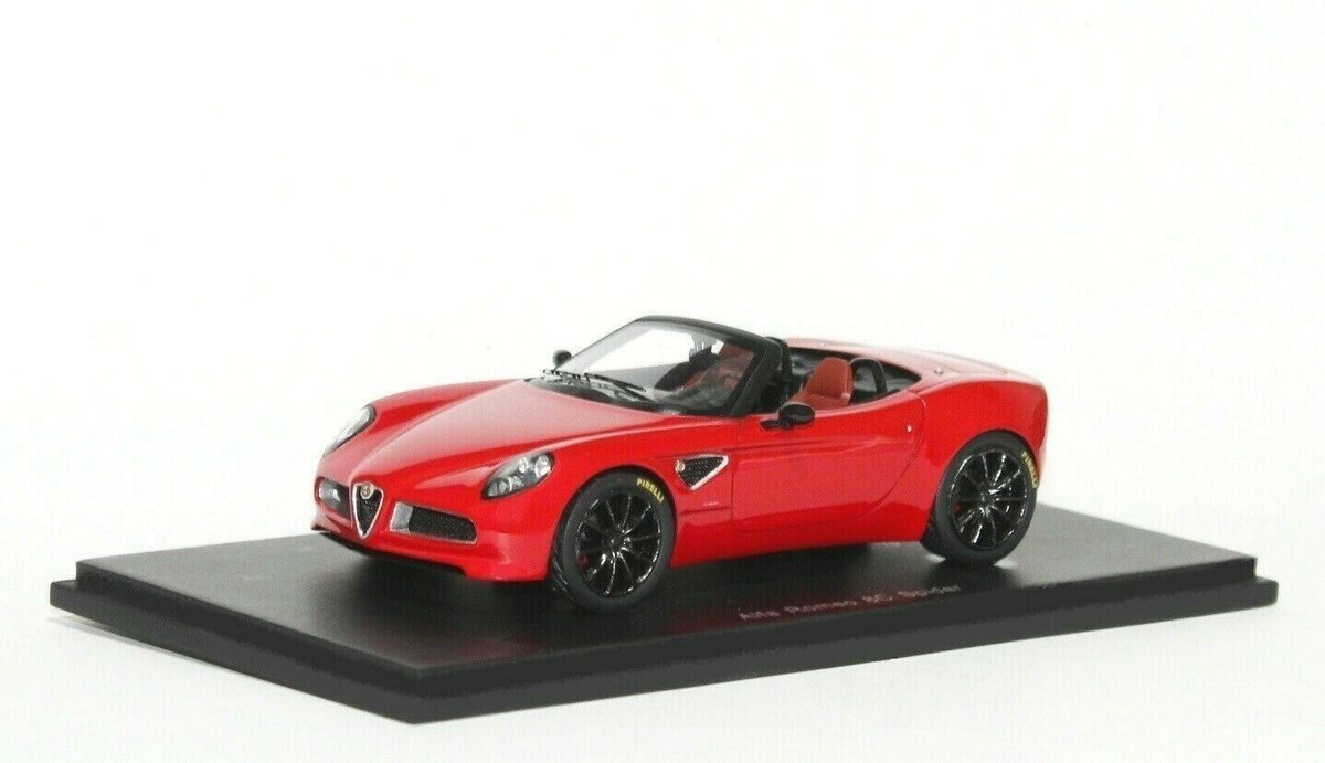 ミニカー 1/43 Alfa Romeo 8C Competizione/ Spark Diecast model cars Alfa Romeo 8C 1/43 Spark blue RHD No.7