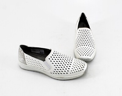 Slipper Hush Puppies Sommer Halbschuhe Kunstleder weiß Gr. 6,5 = 40