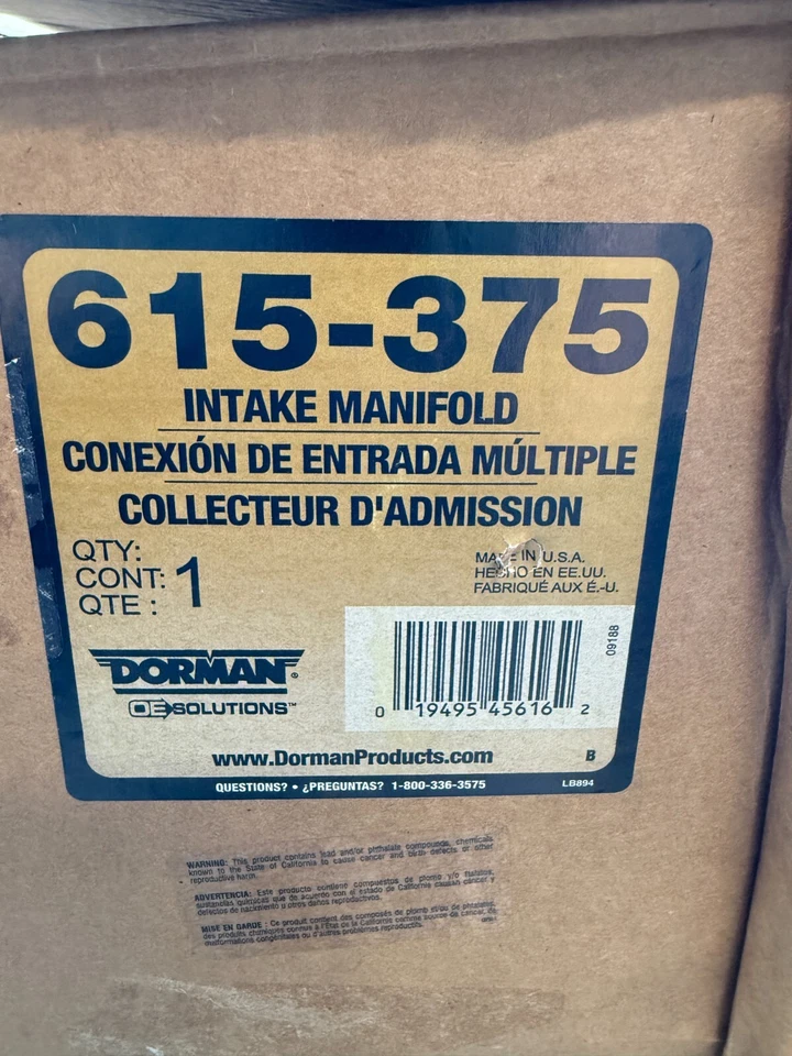 Colector de admisión de motor Dorman 615-375 para Ford F-150 2007-2008/serie E Foto 2 de 3