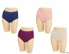 Breezies Set of 4 Nylon Microfiber Brief Panty-Classic-Medium-NEW-A287799