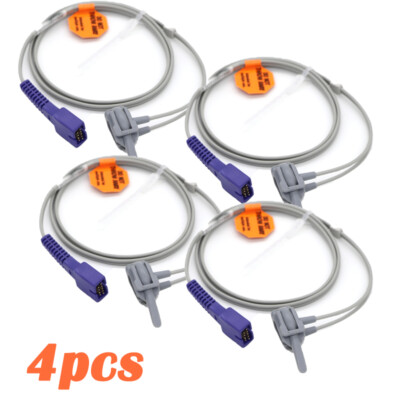 4Pcs Neonatal Infant SpO2 Sensor Pulse Oxygen Saturation Probe Fit For NELLCOR