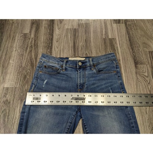Gap 1969 Womens Size 27 Regular True Skinny Ankle Distressed Denim Blue Jeans - Picture 8 of 11
