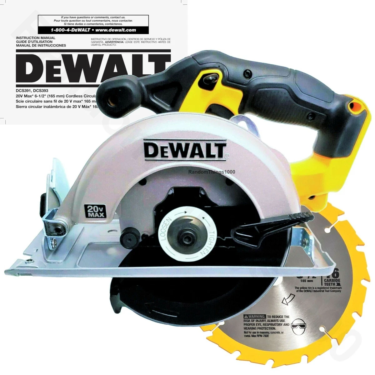 20V MAX* 6-1/2 in. Cordless Circular Saw (Tool Only)