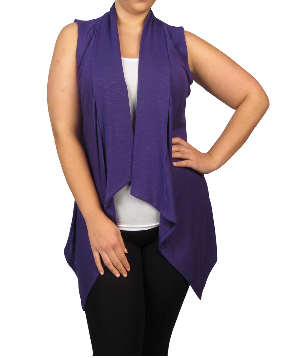 Plus size sleeveless cardigan cheap