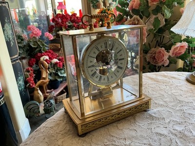 SETH THOMAS KIENINGER & OBERGFELL ACQUISITION 792 SKELETON MANTLE CLOCK GERMANY
