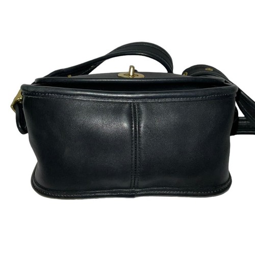VINTAGE Coach Legacy Small Flap Bag Style 9965 Black Cowhide Leather Made in USA - Picture 13 of 16
