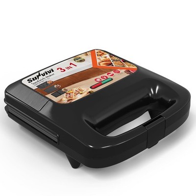 3 in 1 Waffle Grill & Sandwich Maker Sandwich Maker Panini Press Waffle Iron Set