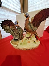 Wild Turkey Austin Nichols Decanter "Wild Turkey Fighting" No.3 1983 10" tall