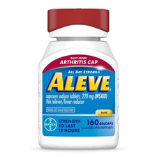 Aleve Gelcaps with Easy Open Arthritis Cap, Naproxen Sodium, Medication for A...