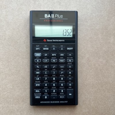 TEXAS INSTRUMENTS BA II PLUS PROFESSIONELLER TASCHENRECHNER