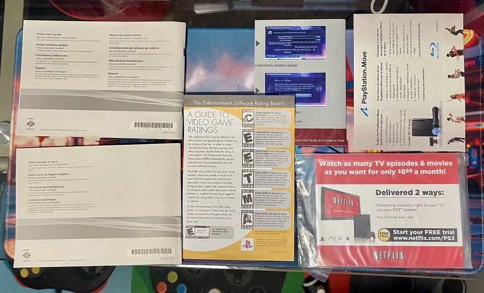 Sony PlayStation 3 Slim Sports Champions System Paquete Manuales e Insertos (Nuevo) Foto 2 de 2