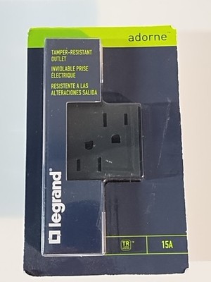 Legrand Adorne Tamper-Resistant Electrical Outlet 15A ARTR152G4 NEW