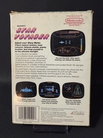 Star Voyager (Nintendo NES, 1987) 5-SCREW Complete CIB Black & White Manual 