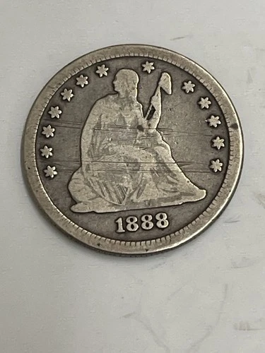 1888-S SEATED LIBERTY SILVER QUARTER