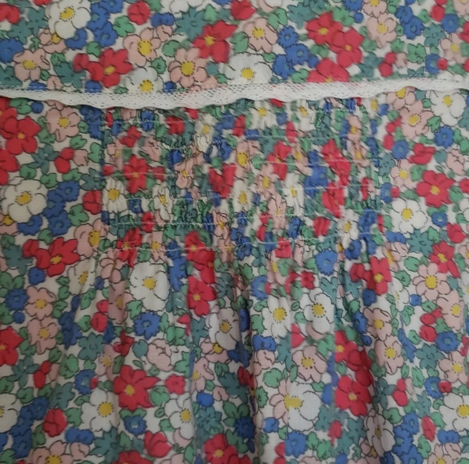 Boden Lined Cotton Floral Long Sleeved  Top - 9-10 Yrs - Excellent Condition - Image 3 of 4
