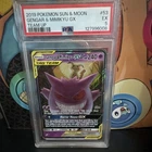 The Pokemon Company Gengar & Mimikyu GX PSA 5 2019 Team Up 53/181 Holo EN