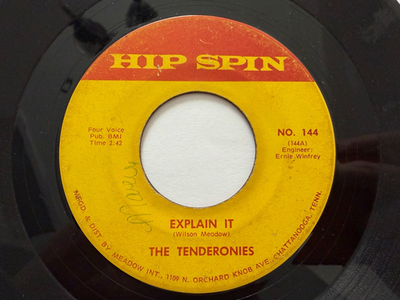 #ad #ad Northern Soul Cross 45 Tenderonies quot;Explain Itquot; quot;I#x27;ll Be Therequot; Hip Spin HEAR $50.00