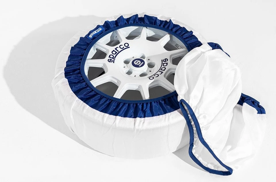 Set da 2 pezzi L di calze da neve per gomme in tessuto bianco SPARCO SPARCO - Imagen 3 de 4