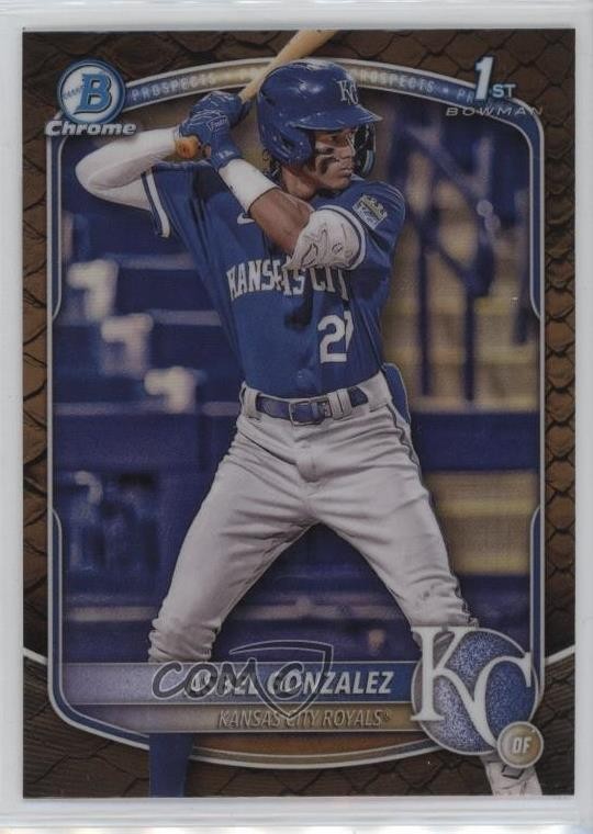 2025 Bowman Chrome Prospects Reptilian Refractor Asbel Gonzalez #BCP-4 1i3m