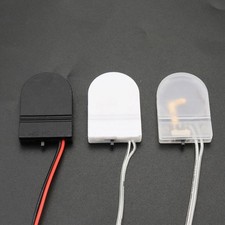 CR2032 3V Button Battery Holder Case Cover Coin Cell Socket - Black/White/Clear