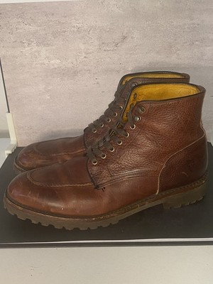 Frye Walter Lace-Up Boots Men 260mm Brown Size 10.5 Leather Shoes Official