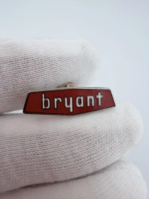 Vintage Bryant Heating & Cooling Systems Enamel Logo Pin