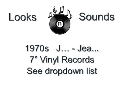 1970s 7'' VINYLS - VARIOUS ARTISTS / TITLES - J... - JEA... - EX / VG+