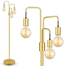 Industrial Floor Lamp For Living Roomgold Modern Standing Lamp Stand Up Lamp Wit