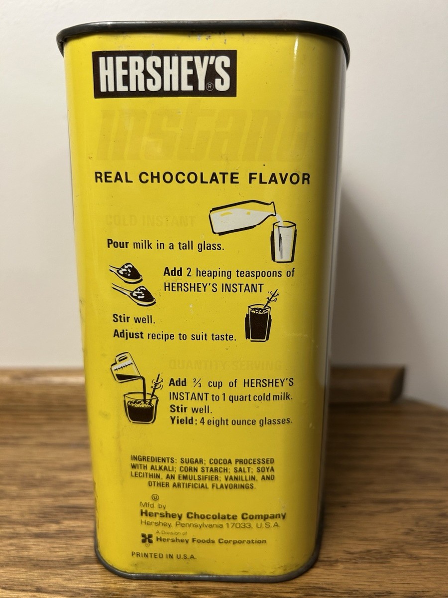 Vintage Hershey's Instant Chocolate Milk Mix 32 oz. Can ( EMPTY