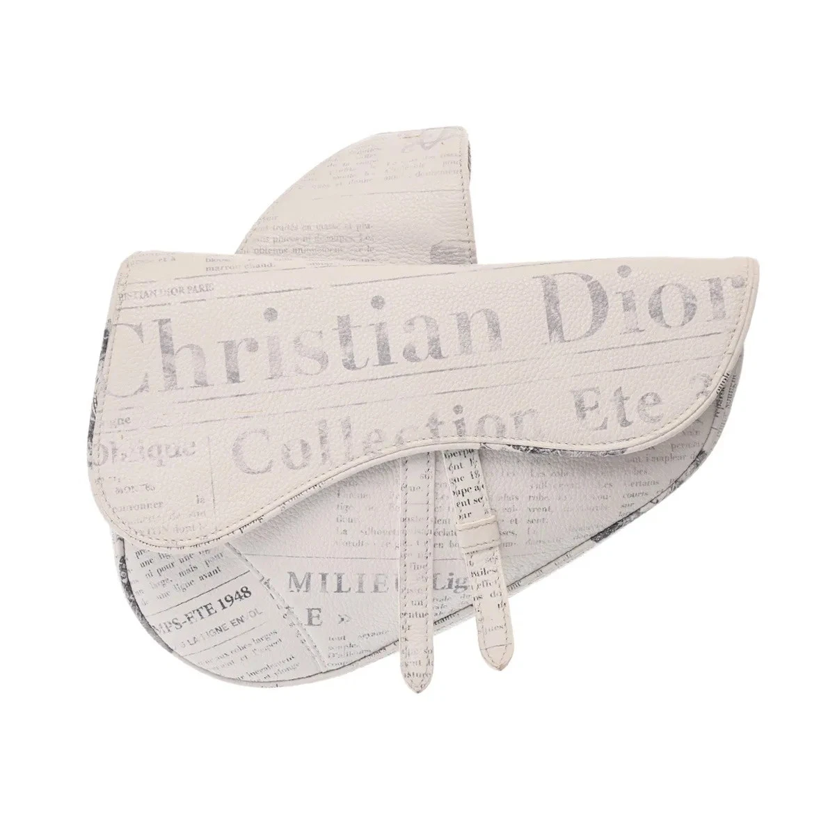 Dior — Dior Saddle Bag Daniel Arsham Korabo 1ADP0093YWL Handbag Calfskin Gray #WB3512