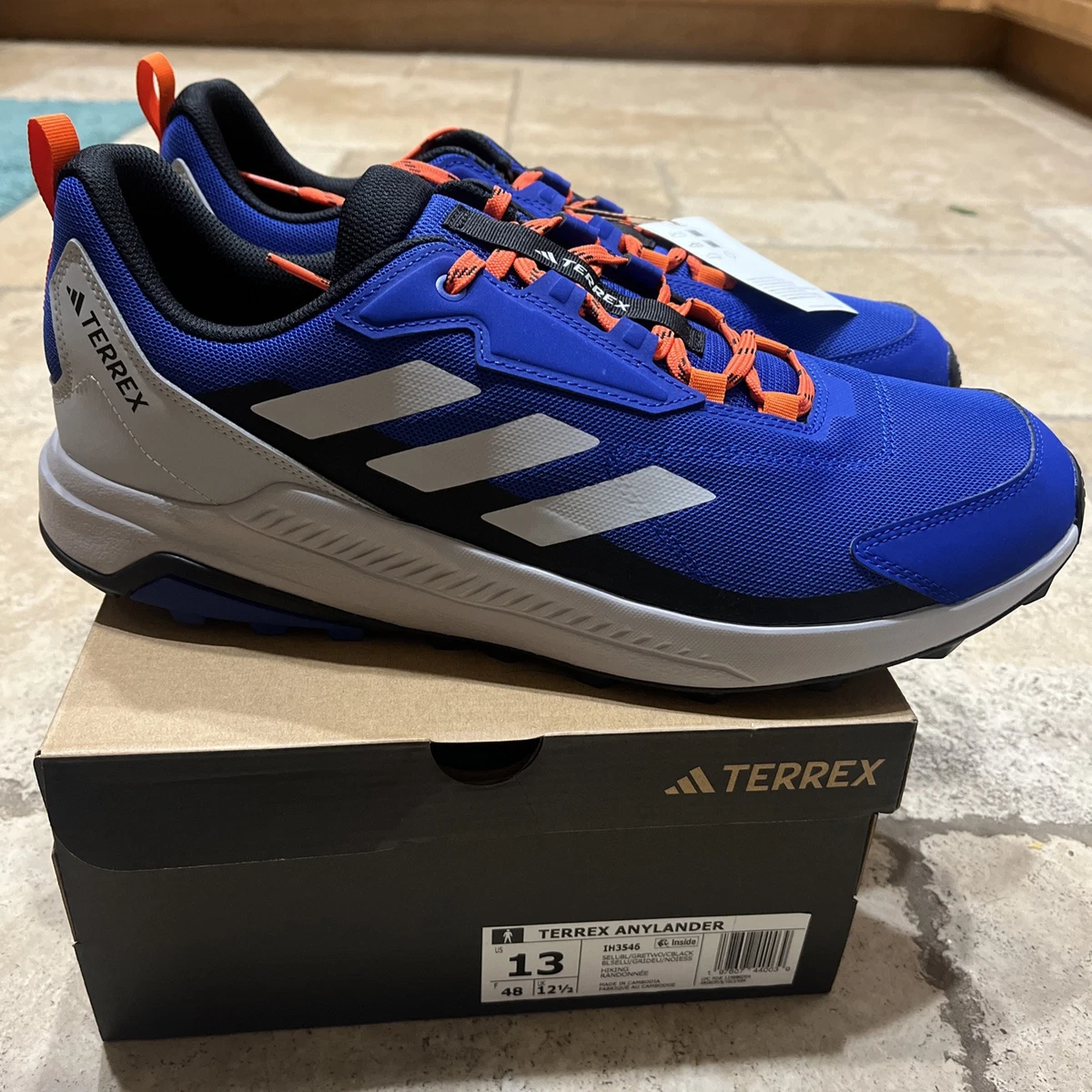 Adidas Terrex Anylander Rain.Rdy Hiking Shoes Mens 14 Semi Lucid Blue NEW in Box adidas Terrex Anylander Rain.Rdy Hiking Shoes - Grey | Free  main image 3
