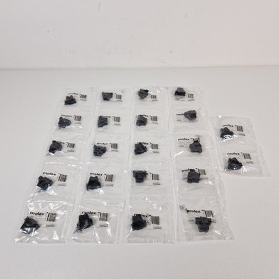 22x Molex D-SUB Gehäuse Schwarz Backshell 1731110020 22 Stück Konvolut Set