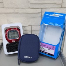 Seiko SVAJ103 Solar Intervall Timer Power Red, 5 Bar Water Resistance Stoppuhr