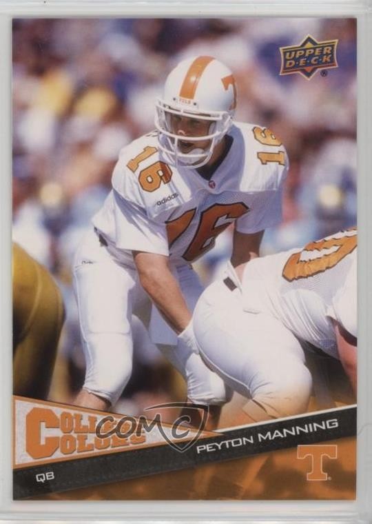 2010 Upper Deck College Colors Peyton Manning #8 HOF 5c2