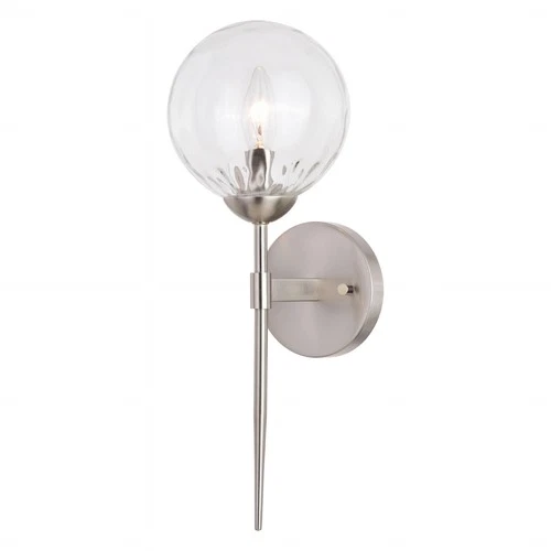 Vaxcel Lighting W0409 Olson 17" Tall Bathroom Sconce - Nickel - Picture 1 of 9