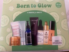Macy's Born to Glow Luxury Skin Care Bundle 8 pcs YSL Guerlain Lancome