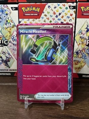 Pokémon TCG Miracle Headset Trainer Card 183/191 Surging Sparks Ace Spec