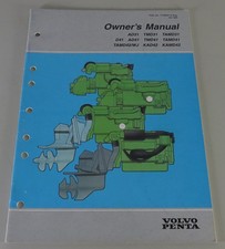 Operating Instructions Volvo Penta Boat Engine AD31 to KAMD42 English Status 05/1995