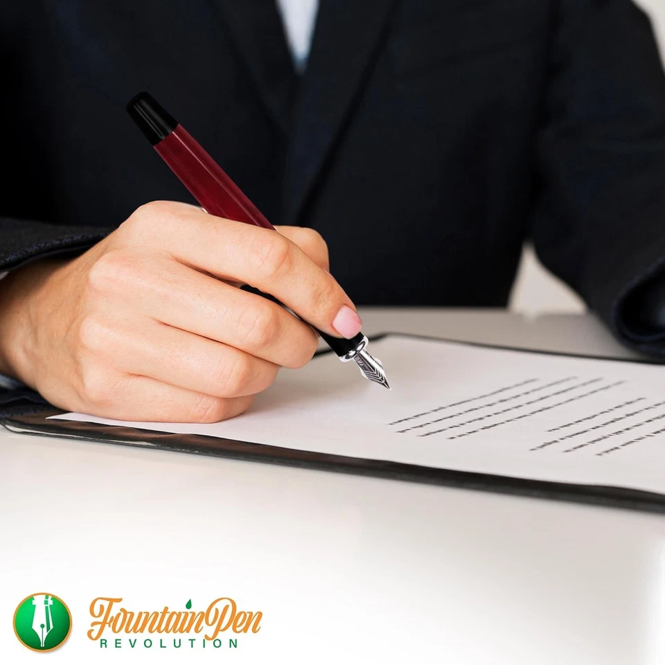 FPR Ambassador Ultra Flex Nib Fountain Pen Set, 1 Count (Pack of 1), Burgundy  - Image 2 of 4