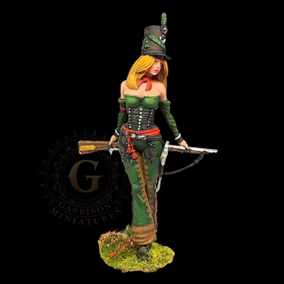 British 95th Rifles Girl, 75mm Napoleonic Unpainted Resin Miniature | eBay