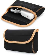 Small Neoprene Tech Pouch, Travel Cable Organiser Bag, Electronics Accessories C