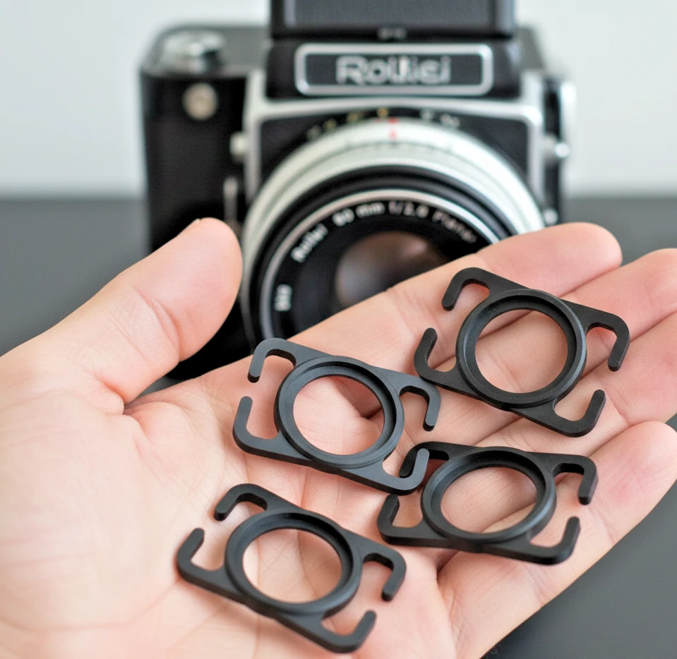 Lens Cap Strap Holders for Rollei 80 mm with 40mm Wide Strap - Set of 4 - Image 2 of 4