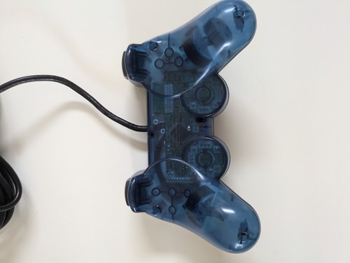 Joystick Controller Sony PlayStation PS1 PS2 ORIGINAL CLEAR BLUE SCPH-1200 - Foto 2 di 5